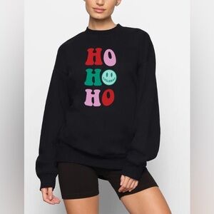 CycleBar Holiday Sweatshirt - ho ho ho